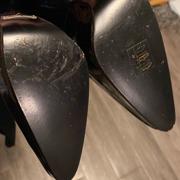 Dolce & Gabanna high heel black patent leather pumps amd socks - Picture 6 of 13